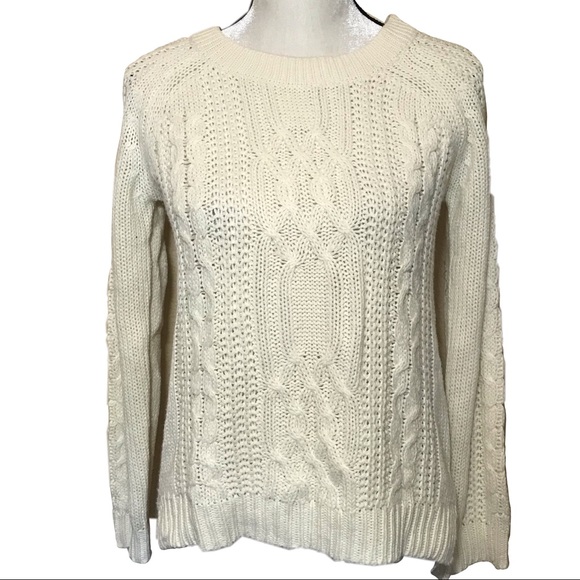 Pink Rose Sweaters - 3/$15 Pink rose cream cable knit sweater Pink Rose Sweaters - 3/$15 Pink rose cream cable knit sweater